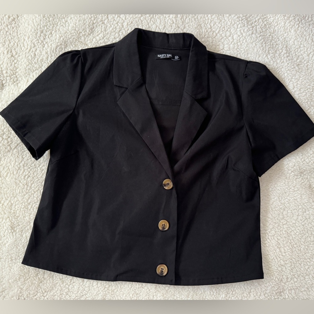 Nasty Gal Black top, size 10